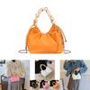 Trendy Korean Style Casual Sling Bag For Women Featuring Chic Chain Straps And Soft Pu Material