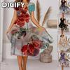 DICIFY Women's Fashion Summer Spring Short Sleeve V-Neck  Casual Dresses