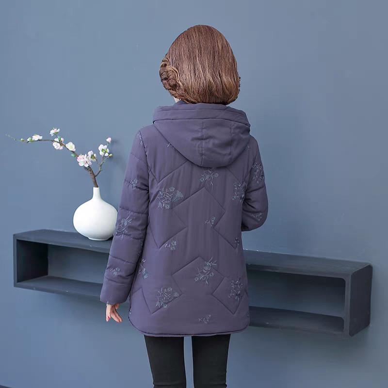 Dámské kabáty Zimní parky S kapucí Elegantní Volné Silné Teplé Svrchní oblečení Dámské bundy