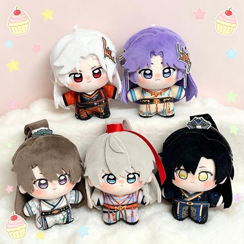 Ancient Hanfu Game Love&Deepspace Doll Keychain Sylus Caleb Rafayel Zayne Xavier Plush Keychains Cartoon Figure Doll Fans Gifts