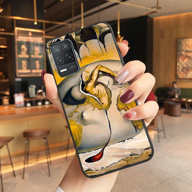 

Чехол Funda Salvador Dali, чехол для телефона Oppo Realme 8Pro 6PRO 6i 7pro 9i 9pro C11 C21Y C21 C25Y C25S C3 Q3S XT, чехлы, чехол Realme 7PRO