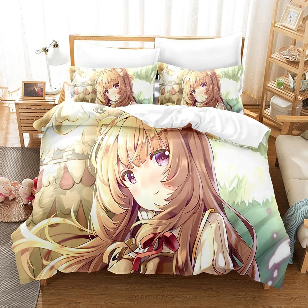 3D The Rising Of The Shield Hero Bedding Sets Duvet Cover Set With Pillowcase Twin Full Queen King Bedclothes Bed Linen