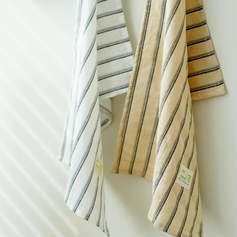 1 st Fotorekvisita Originalitet Dekorativ duk Retrostil Bordstablett Lantlig stil Randig Överduksduk Bomull