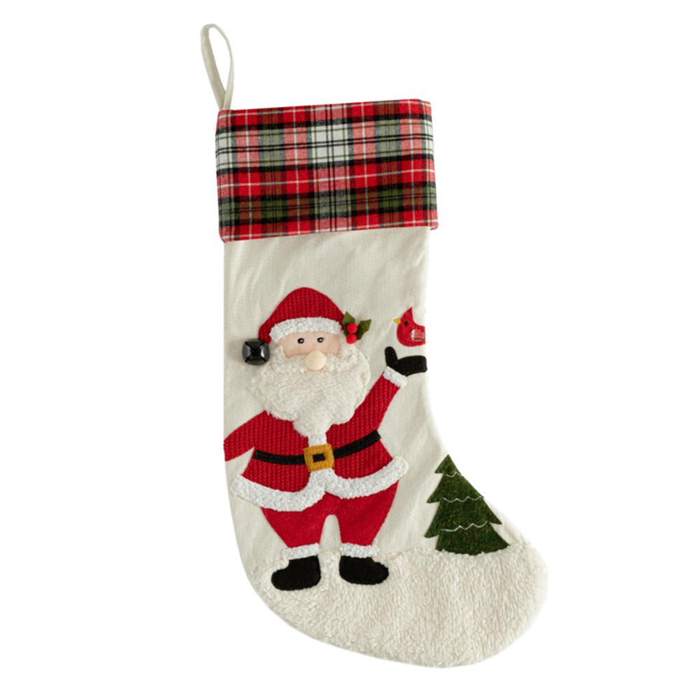 For Christmas Gifts Holiday Decor Christmas Stocking 46*18cm Soft Polyester Stocking Christmas Stocking Christmas Traditions