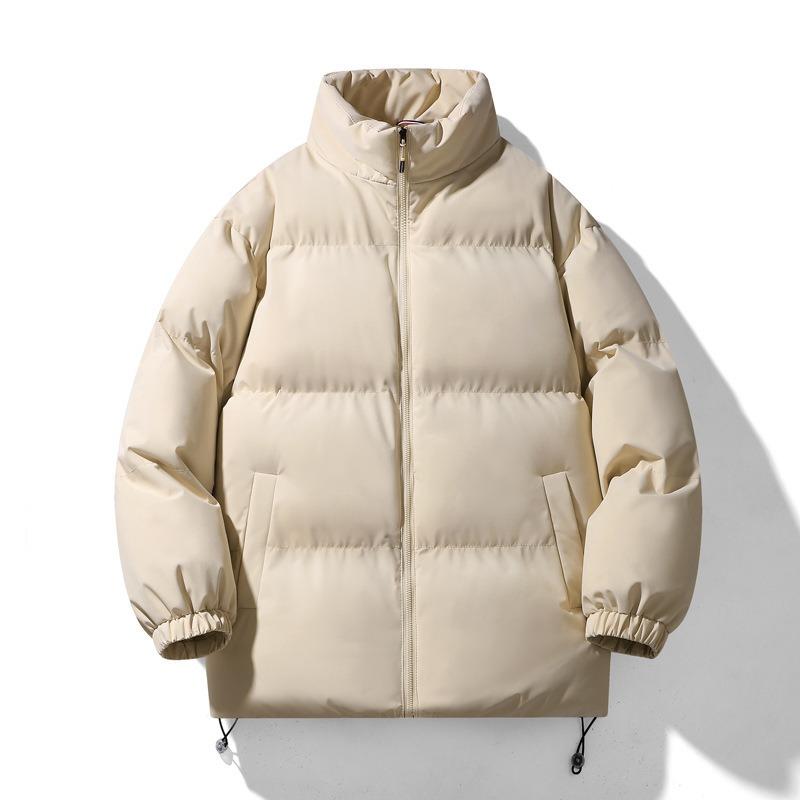 2025 Men's and Women's Stand-up Collar Bread Jackets, Down Warm Thickened Jackets, Couples, American Trend Cotton Clothes
