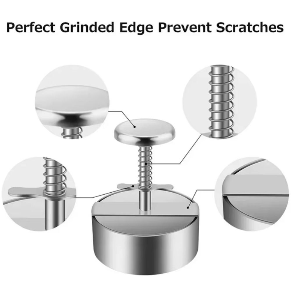 Non-Stick Hamburger Press Mold Stainless Steel Rice Ball Mold Thickness Burger Patty Maker  BBQ