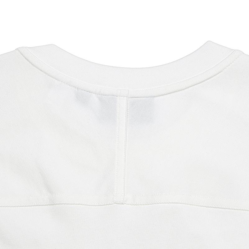 Fila White Simple Versatile Solid Color T-Shirt Men Tops F61M623104FWT