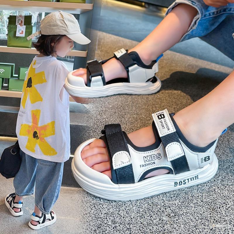 New Summer Kids' Sandals - Girls' Soft Sole Casual Shoes for Big & Little Kids, Trendy Sports Beach Style
