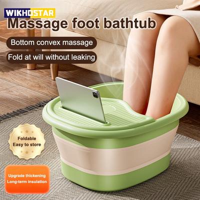 1 Pièce Seau Pliable Bain de Pieds Maison Massage Lavage de Pieds Loisirs Santé Seau Bassin Bain de Pieds Portable Trempage de Pieds Baignoire pour Pieds