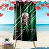 Name Custom Logo Mexico American Football Print Beach Towel, Large Soft Quick Dry Towel for Beach Camping Swimming
