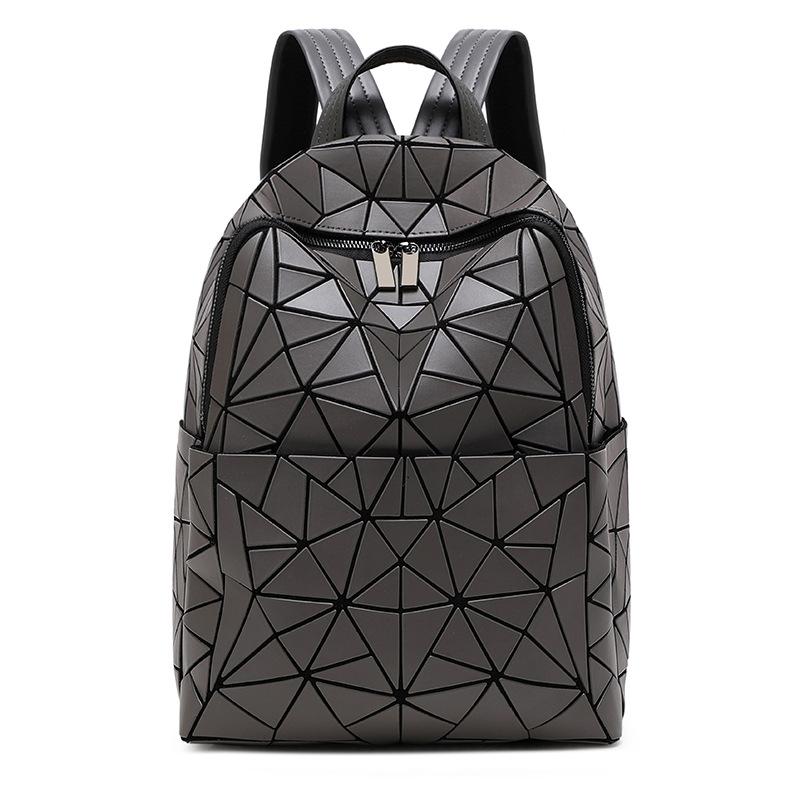 

Япония Ромбовидная Стеганая Сумка Женская Сумка Модная Большая Вместимость Школьная Сумка Повседневный Дорожный Рюкзак серый