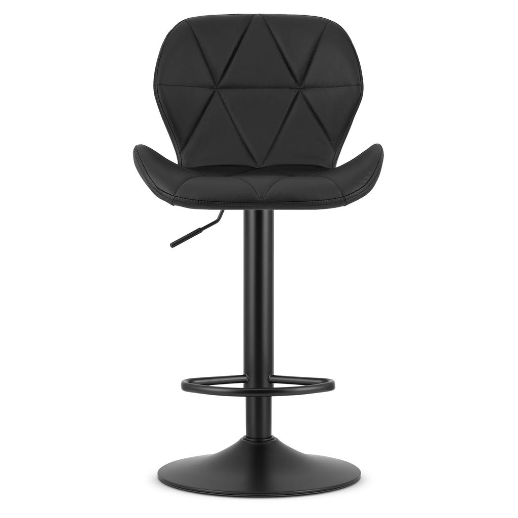 WEST stool - black eco-leather / black base x 2