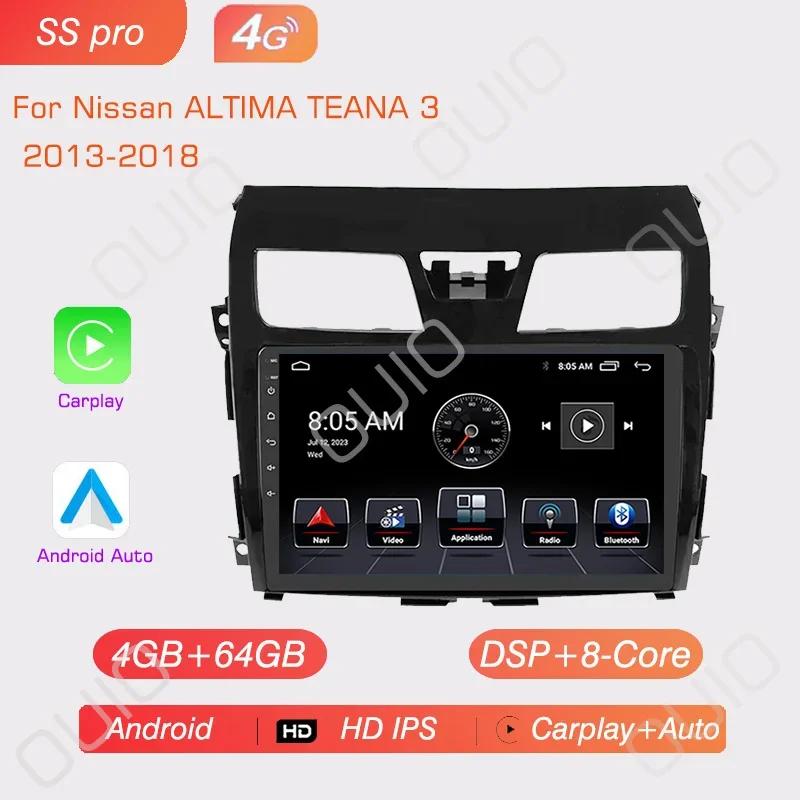 Android 13 Carplay Radio For Nissan ALTIMA TEANA 3 2013-2018 GPS Car Video Player Android Auto WIFI BT GPS Navigation 2DIN