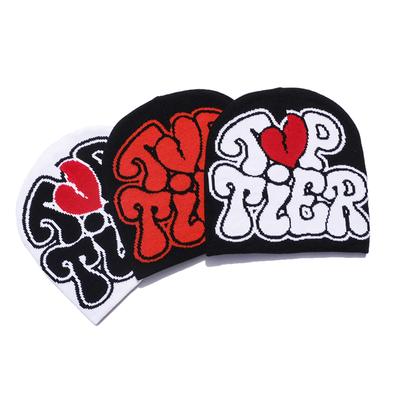 Soft, High Stretch, Warm, and Fashionable Hip-Hop Beanie Hat For Woman Men, Ideal Gift Y2K Winter Knit Hat With Letter Pattern