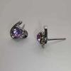 Sace Gems Classic Asymmetrical Heart Copper Alloy Zircon Earrings for Women Wedding Party Gifts