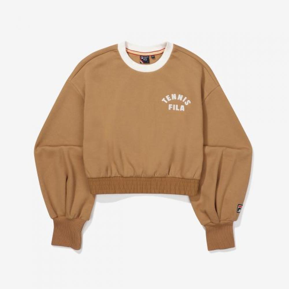Женская укороченная толстовка Fila Tennis Life CAMEL/090
