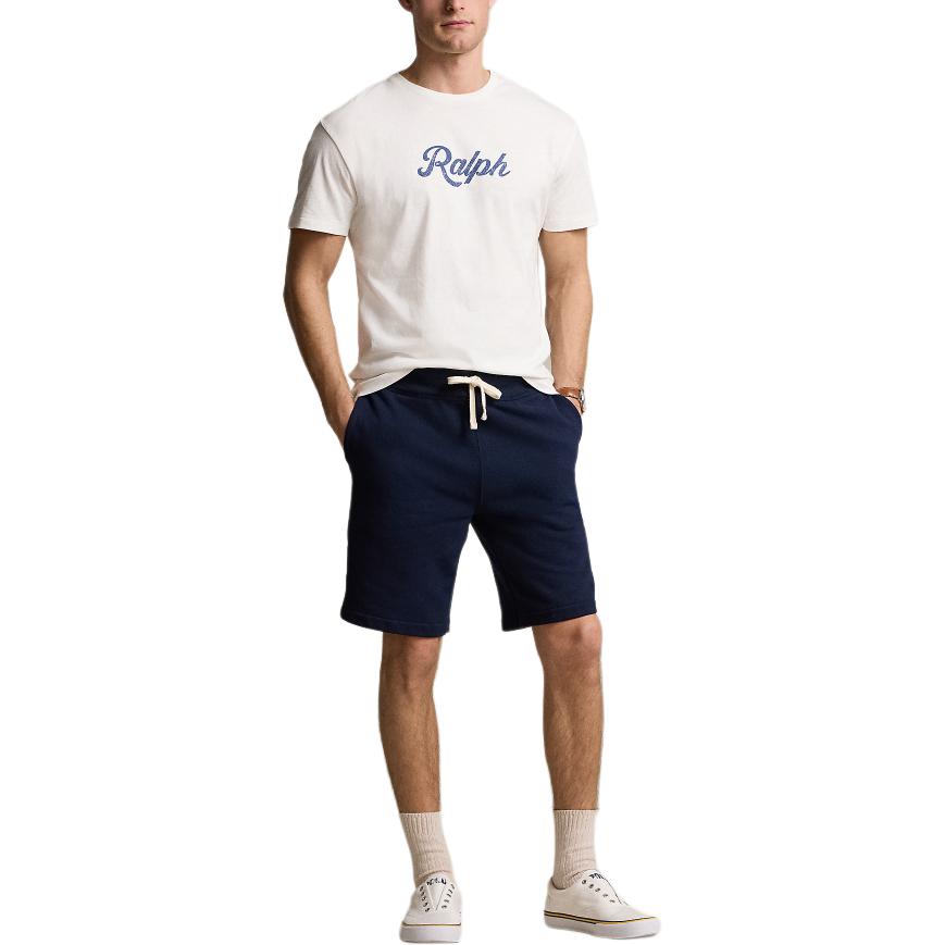 Polo Ralph Lauren SS24 Letter Print Crew Neck Short Sleeve T-Shirt Men Tops Nivis-Island-Off-White MNPOTSH1N822070-100