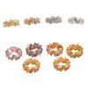 14k Gold-Plated Color-Preserving Cubic Zirconia Spacer & Barrel Beads for DIY Crystal Bracelets