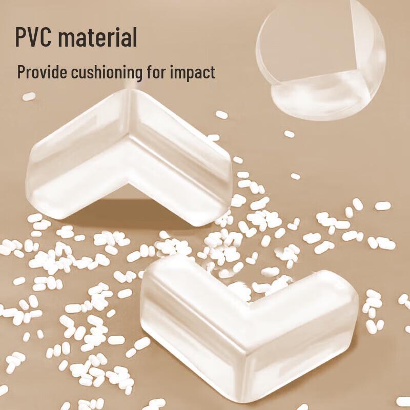 Transparent L-Shaped Silicone Table Corner Protectors