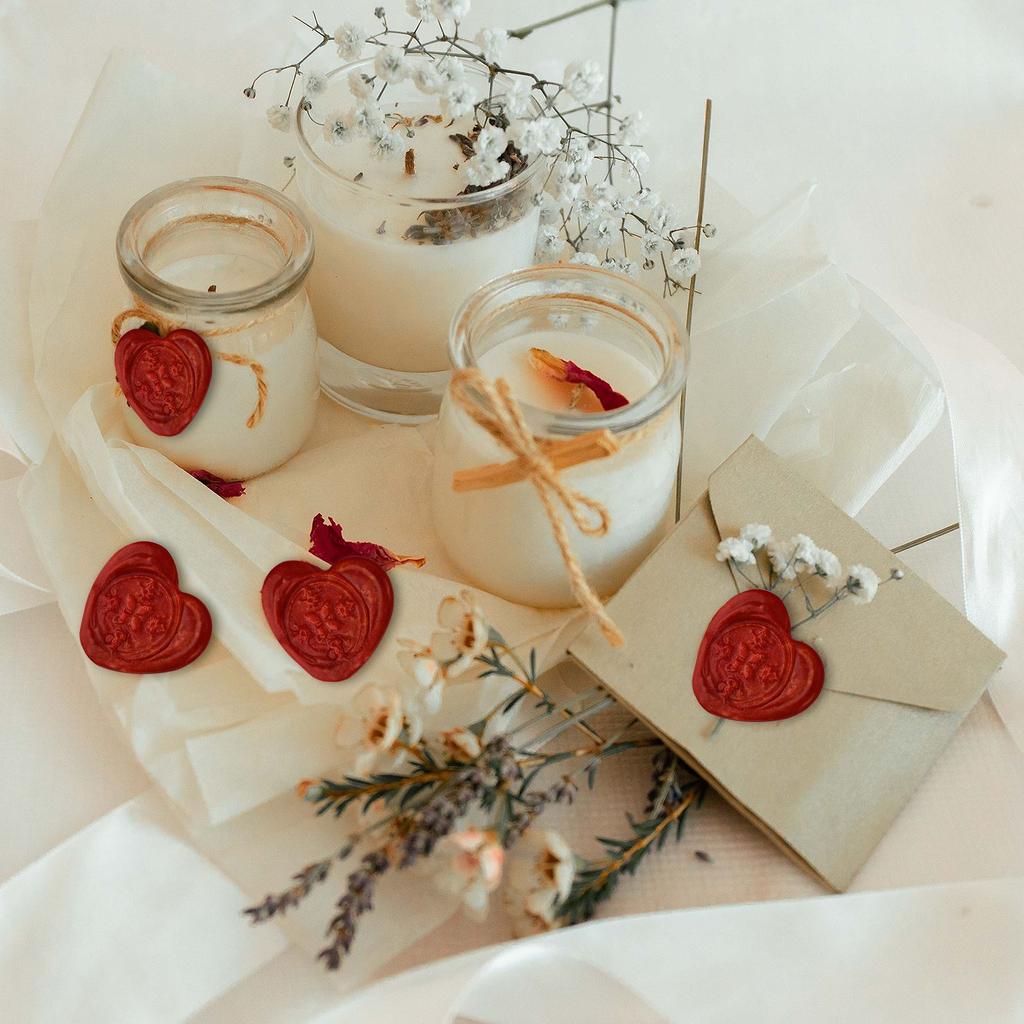 Formator pentru ștampile cu sigiliu de ceară Formă Inimă Unelte DIY Card de invitație Card de felicitare Sigilii de nuntă Design de styling Pentru accesorii sigiliu de 2,5 cm