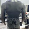 Camiseta sin mangas calada con estilo para hombre, chaleco acanalado deportivo para culturismo, camiseta sin mangas, ropa para discoteca