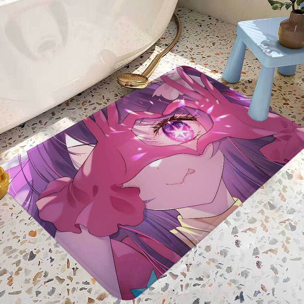 OSHI NO KO CARTOON GIRL Bath Mat Kids Room Bedroom Decoration Balcony Anti-Slip Doormat Living Room Alfombra