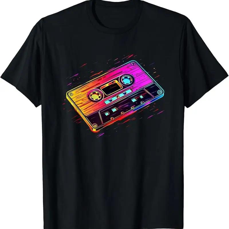 E8 80S Cassette Tape 1980S Retro Throwback Music T Shirt S разноцветный