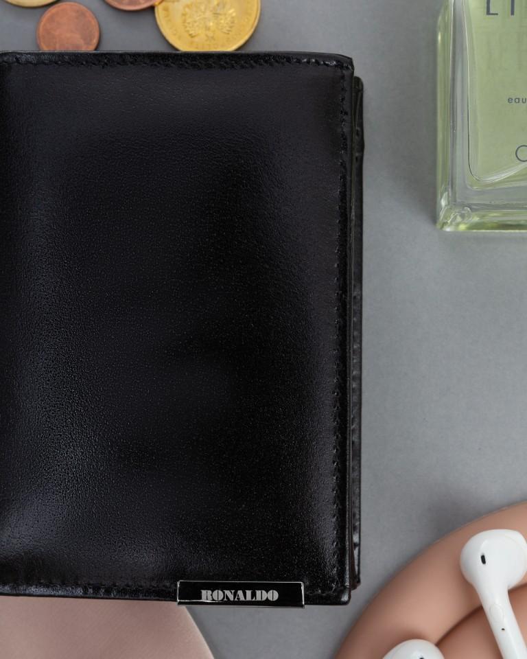 Men's Leather Wallet RM-06-BCF-BP-9557 Black