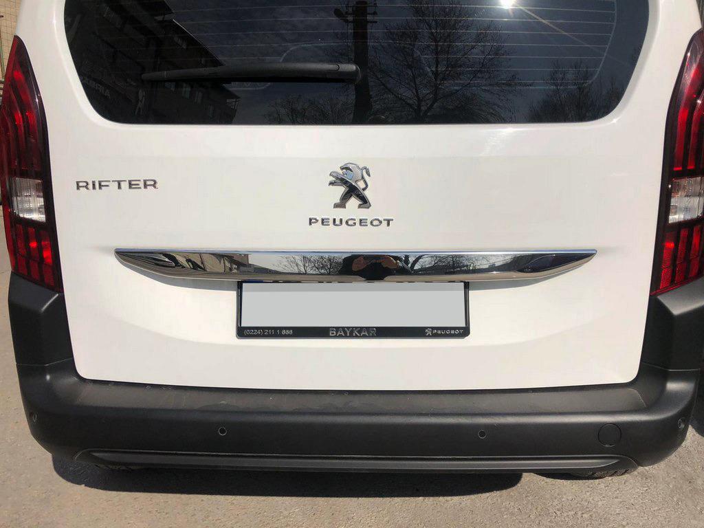 

Планка над номером (нерж.) для Peugeot Partner/Rifter 2019- гг