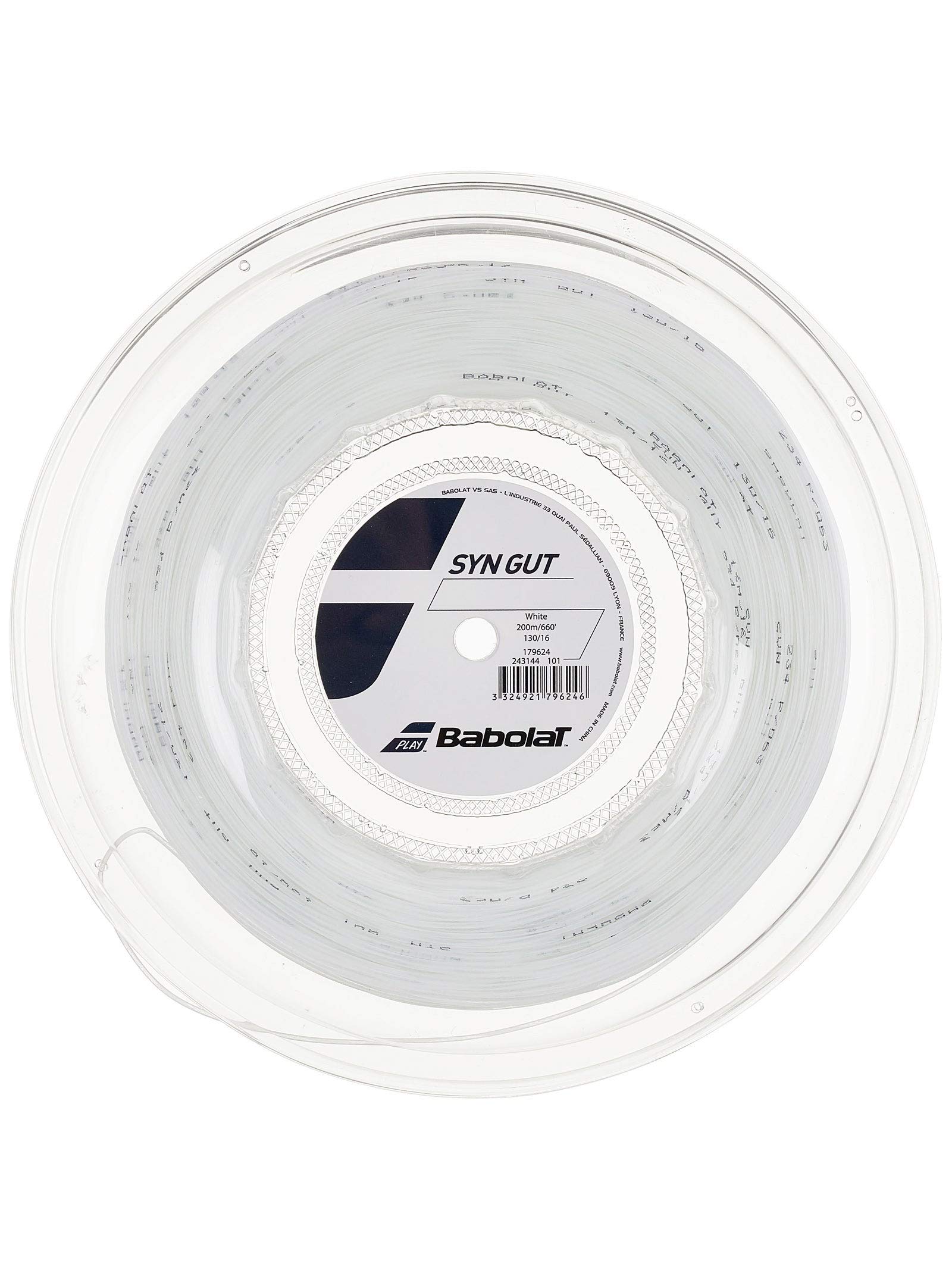 Babolat SYN GUT Tennis String Reel 200m White 1.3mm 243144 белый