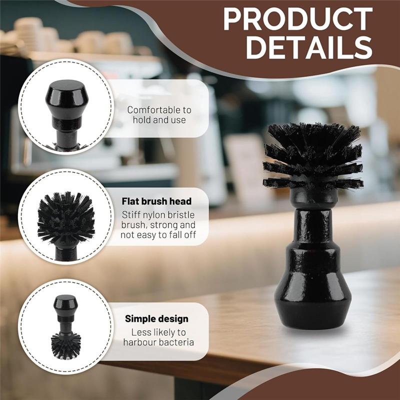 A65T-Nástroj na čištění štětce na espresso prášek Štětec na portafiltr pro kávovary 51/54 mm Kartáčky na espresso kávovar