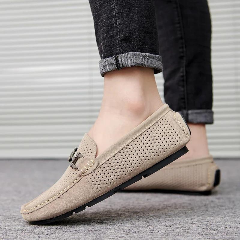 Men Leather Shoes Casual Classic Mens Loafers Man Flats Big Size 37-46 Male Shoes Driving Shoes for Men Moccasins