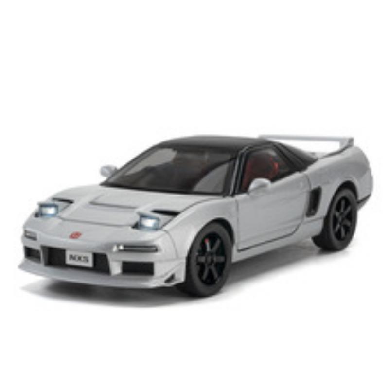 

1/32 HONDA Acura NSX Alloy Sport Diecast Car Model Sound & Light Kids Christmas Gift 1/32-Size:14.8*6.5*4.2cm серебряный