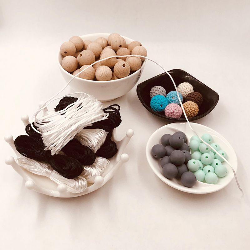 Baby Teether Accessories 5m 1.5mm Nylon Cord for Mom Making Teething Necklace