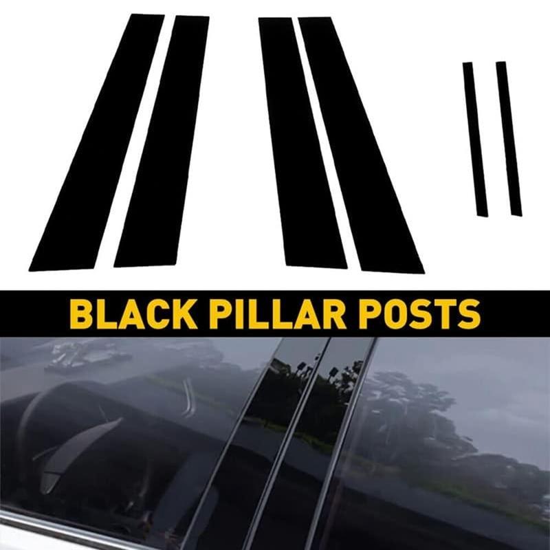 Car Pillar Posts Door Window Trim Molding For Dodge Charger 2011- Anti Scratch Stickers Accessories Black