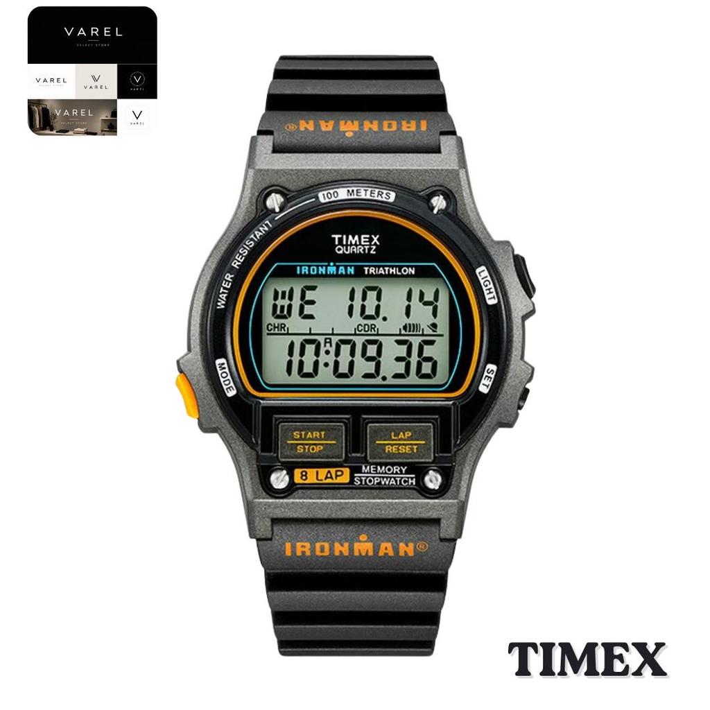 TIMEX TW5M54300 Ironman 8-kruhový OG Digitální hodinky Černý Oranžový Pryskyřičný řemínek Japonská limitovaná edice Autentické