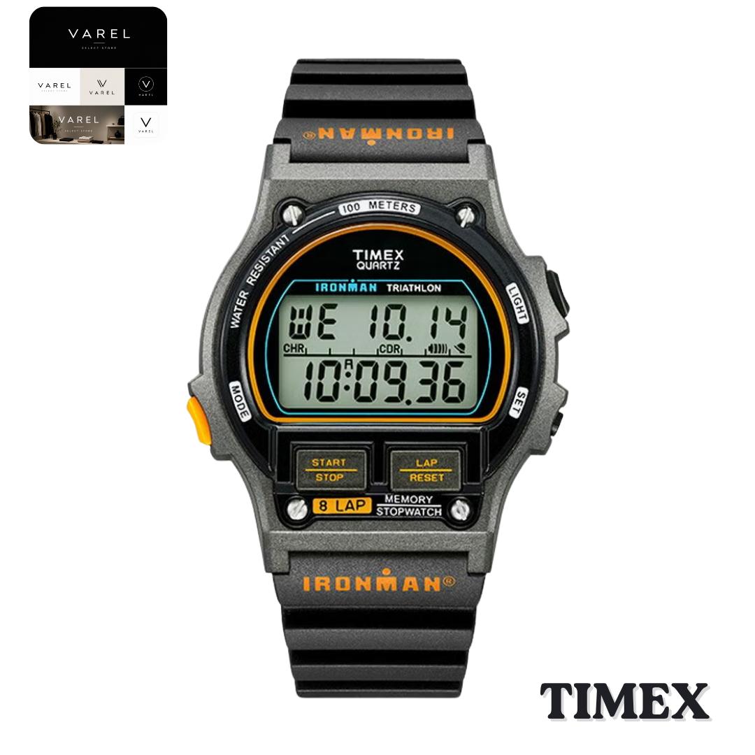 TIMEX TW5M54300 Ironman 8-Lap OG Цифровые часы Черный Оранжевый Ремешок из смолы Ограниченная серия Япония Оригинальные