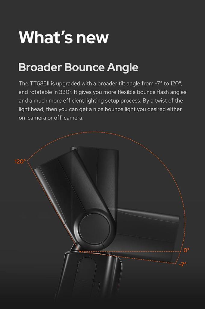 Godox GODOX TTL Kamera HSS 230 Vollständig Kabellos X Schnellverschluss TCM Sofort Kompatibel mit Nikon [Autorisierter Händler] TT685II-N Blitz, 1/8000S High-Speed