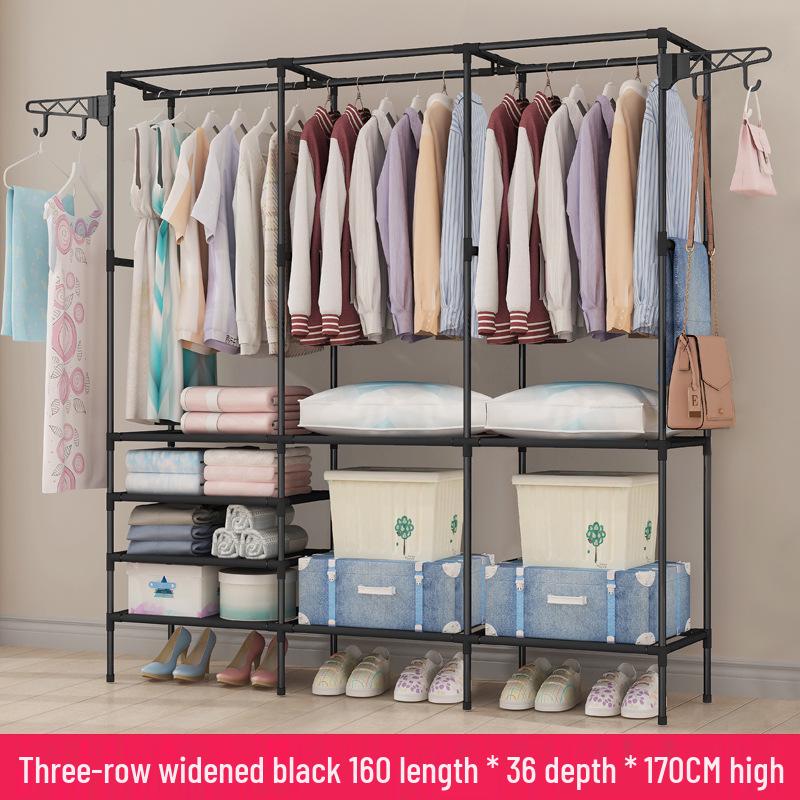 Minimalist Wrought Iron Coat Rack for Bedroom & Hallway