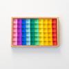 Transparent Rainbow 3D Building Blocks: Educational Acrylic Cubes for Children