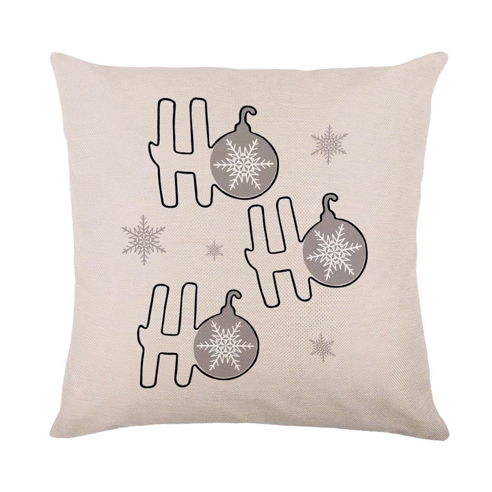 New Christmas Pillow Printed Simple Holiday Pillow Cover Home Sofa Pillow Pillowcase Cushion