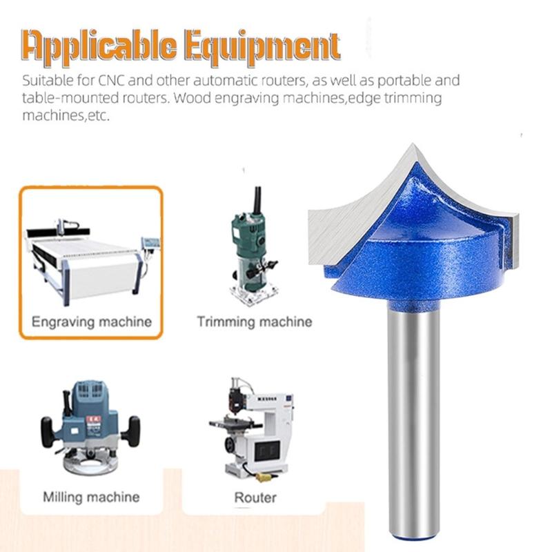 Premium Wood Engraving Router Bit 1/4inch Shank with Multiple Shape Cutters for Detailed Carving Slotting Tasks