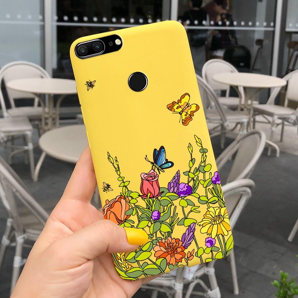 Cute Cartoon Phone Case For Honor 9 Lite LLD-L21 Candy Color Soft Silicone Back Cover For Honor 9 STF-L09 Funda Honor9 9Lite