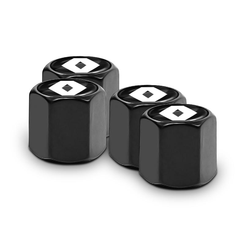 1Set Car Tire Valve Cap Wheel Stem Cover with Wrench KeyChain For Renault Dacia Koleos Clio Laguna 2 Megane 2 3 Duster Logan