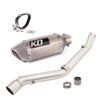 51MM Exhaust Pipe For Suzuki DR650 \ S \ SE 19-22 Motorcycle Muffler Mid Link Pipe Escape Connect Tube Slip On Stainless Steel