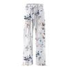 Women's  Casual Loose High Waist Cotton Linen Wide Leg Long Pants With Pockets