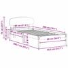 Bed Frame Wax Brown 80 x 200 cm Solid Pine Wood