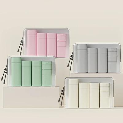 5Pcs Multiple Colors Hydrating Makeup Dispensing Bottles Portable Lotions Shampoos Traveling Refillable Squeezed Empty Bottles