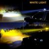 2pcs Motorcycle LED Dual Color  Motorcycle Owl  Auxiliary Headlights  Dual Color  Scooter Driving For Racer Spotlight