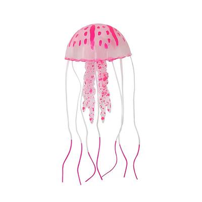 Ornament decorativ pentru acvariu, cu efect de strălucire artificială, colorat, meduze